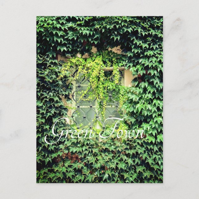 Cartão Postal Uma janela em plantas verdes, Case-Mate capas de i (Frente)