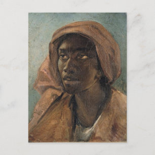 Cartão Postal Uma jovem negra pela Gericault