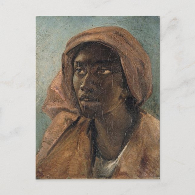 Cartão Postal Uma jovem negra pela Gericault (Frente)