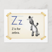 Uma letra Z para zebra