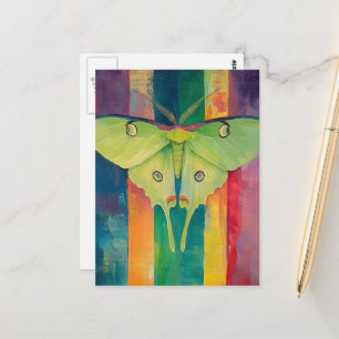 Cartão Postal Uma Linda Mariposa Verde