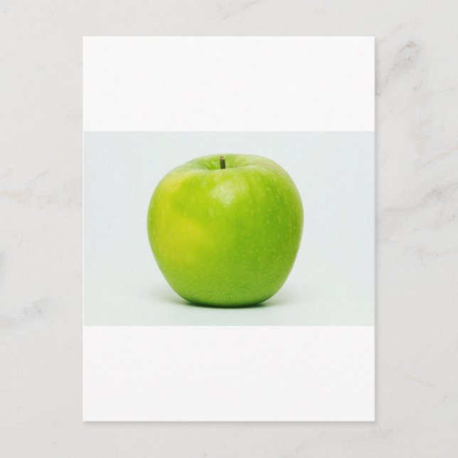 Cartão Postal uma maçã por dia mantém o médico à distância (Frente)