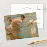 Cartão Postal Uma Manhã De Verão | Rupert Bunny<br><div class="desc">A Summer Morning (1897) | Rupert Bunny's A Summer Morning é uma pintura serena e encantadora, com duas mulheres a caminhar graciosamente em água cercada por cisnes elegantes. Feita em tons pastéis macios, a trabalho de arte exude uma atmosfera sonhadora, idílica, capturando a tranquilidade de uma manhã de verão. A...</div>