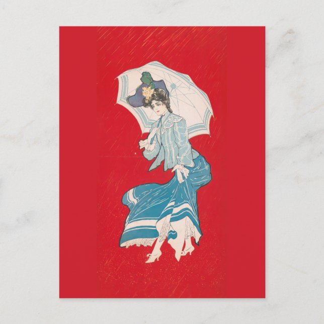 Cartão Postal Uma margarida chuvosa (1905) Cinza Litho. Co (Frente)