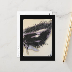 Cartão Postal 'Uma memória na escuridão' pintando em um