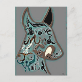 Cartão Postal Uma mente corajosa conquistará o mundo