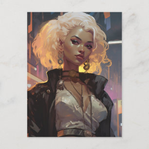 Cartão Postal Uma Mulher Bonita