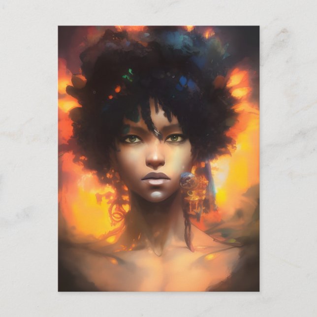 Cartão Postal Uma Mulher Bonita (Frente)