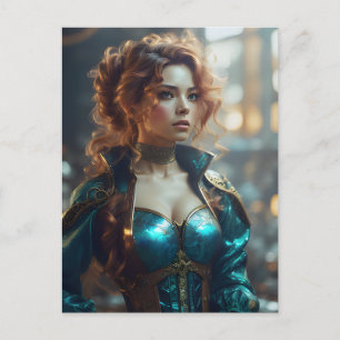 Cartão Postal Uma mulher bonita