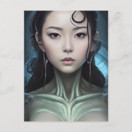 Cartão Postal Uma Mulher Cifi Alienígena