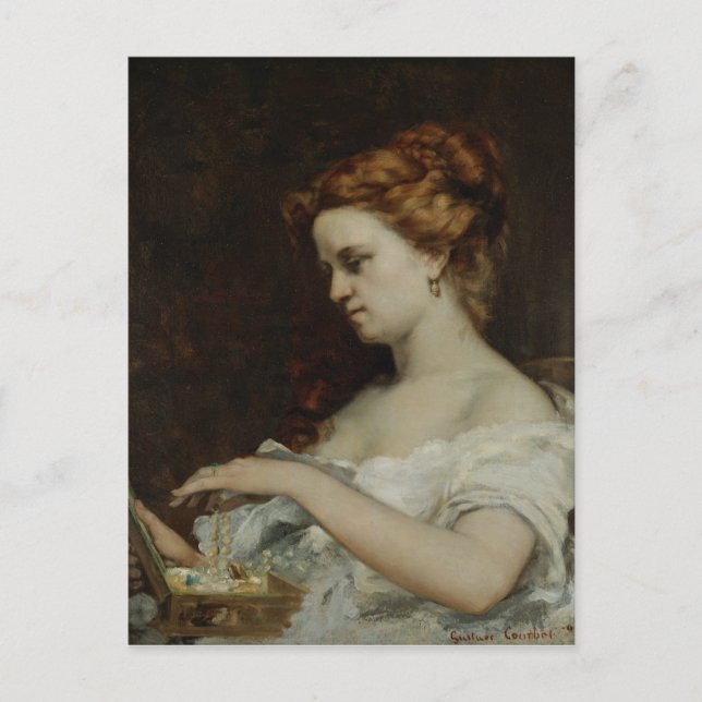 Cartão Postal Uma Mulher com Joias, 1867 (Frente)