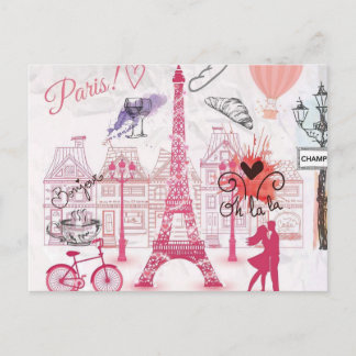 Cartão Postal Uma noite em Paris