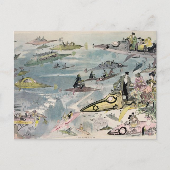 Cartão Postal Uma noite na ópera no ano 2000 - 1882 (Frente)