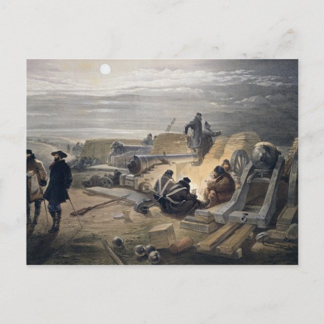 Cartão Postal Uma Noite Silenciosa nas Baterias, prato de "A Se (Frente)