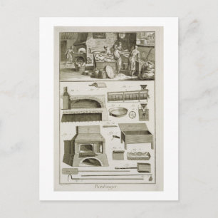 Cartão Postal Uma padaria e um equipamento do cozimento, 'do