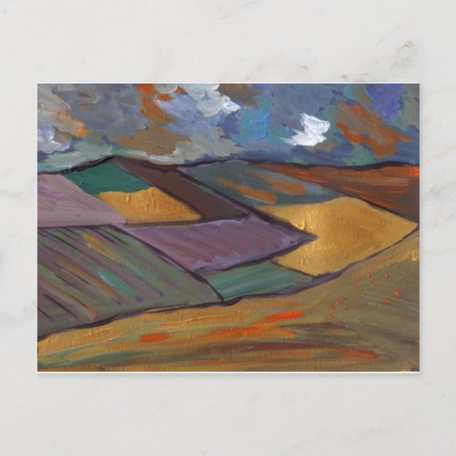 CARTÃO POSTAL UMA PAISAGEM DE OURO (Frente)