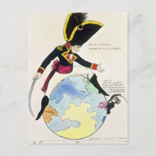 Cartão Postal Uma Parada para uma Carona sobre o Globo, 1803