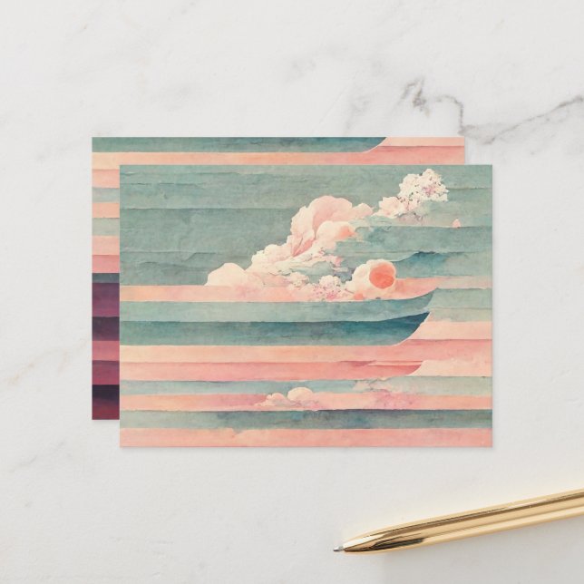 Cartão Postal Uma peça de visão artística pura e única (Frente/Verso In Situ)