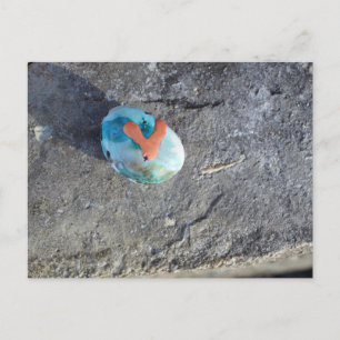 Cartão Postal Uma pedra pintada do coração