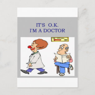 Cartão Postal uma piada médica engraçada