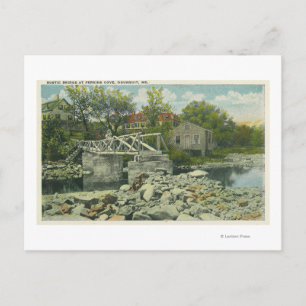 Cartão Postal Uma ponte russa na cena de Perkins Cove
