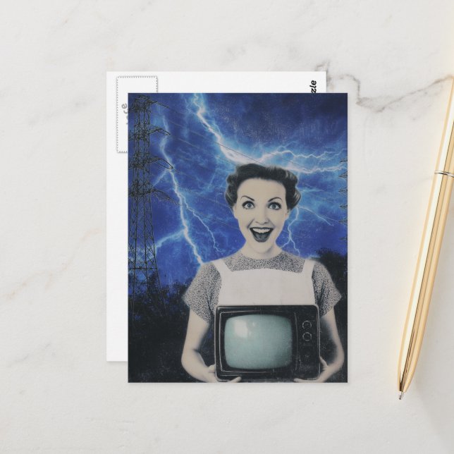 Cartão Postal Uma retro eletrificante (Frente/Verso In Situ)