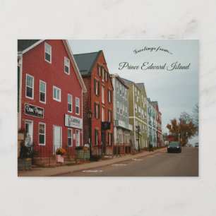 Cartão Postal Uma Rua em Charlottetown Ilha do Príncipe Eduardo