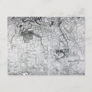 Cartão Postal Uma seção de uma folha da pesquisa