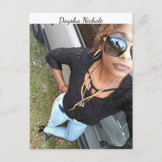 Cartão Postal Uma selfie de Daysha Nichole, postal