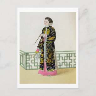 Cartão Postal Uma Senhora da Distinção em seu Hábito de Cerimôni