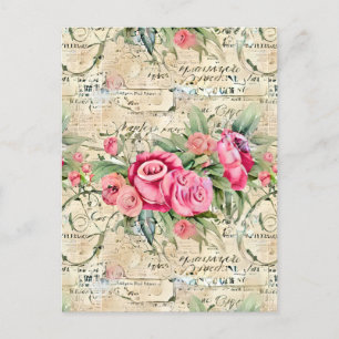 Cartão Postal Uma Série de Design de Efêmeras Francesas 26