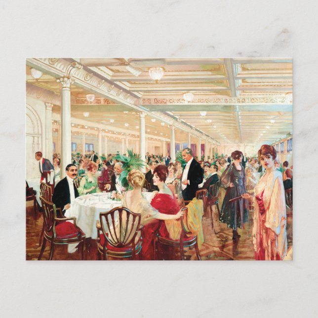 Cartão Postal Uma Soirée | Victor Gabriel Gilbert (Frente)