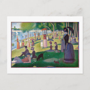 Cartão Postal Uma tarde de domingo em La Grande Jatte, Seurat