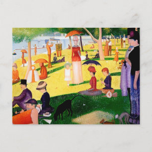 Cartão Postal Uma Tarde De Domingo Na Ilha La Grande Jatte