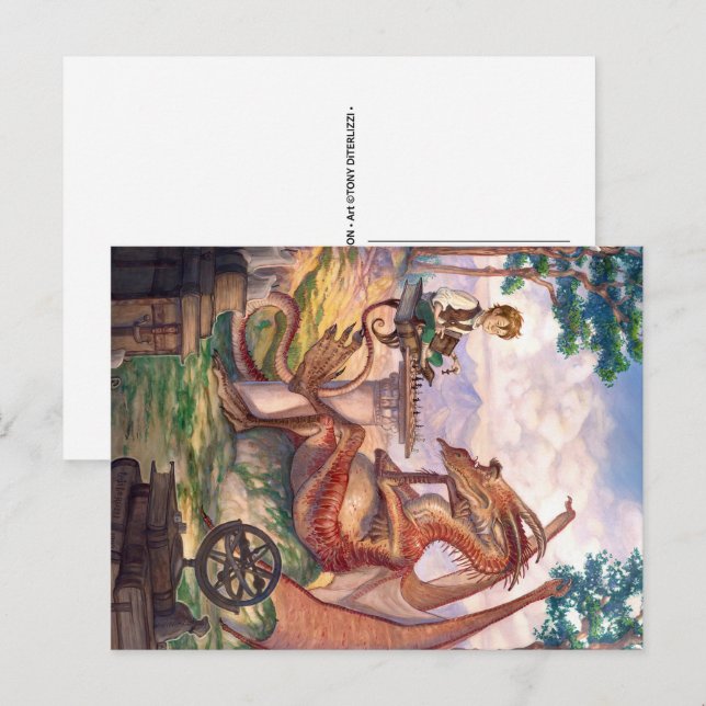 Cartão postal “Uma Tarde Dourada” (Frente/Verso)