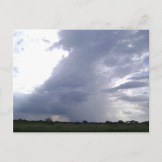 Cartão Postal Uma tempestade está se espalhando sobre o Texas