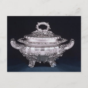 Cartão Postal Uma tureen de sopa, de um par, feita por Paul Stor
