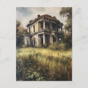 Cartão Postal Uma Velha Casa Rural Abandonada