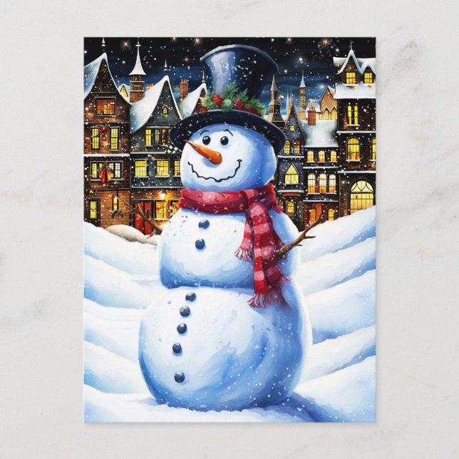 CARTÃO POSTAL UMA VÉSPERA DE NATAL FROSA (Frente)