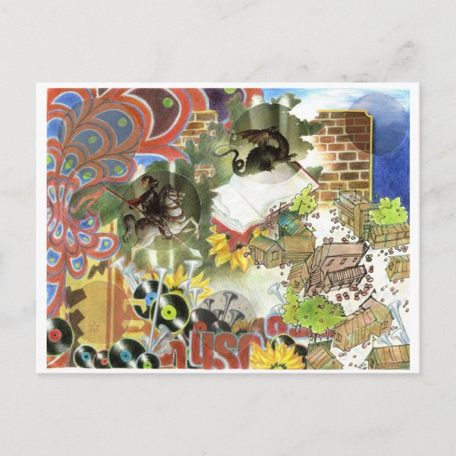 Cartão Postal Uma Vez Em Um Cavaleiro (Frente)