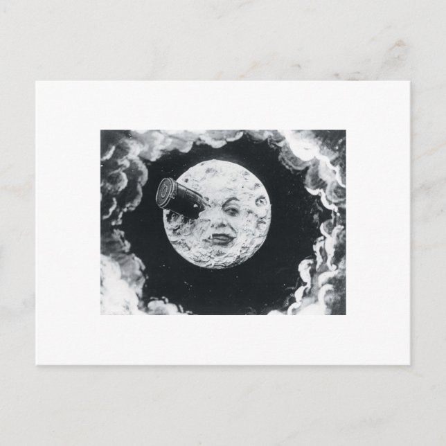 Cartão Postal Uma viagem à Lua 1902 (Frente)