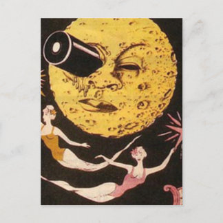 Cartão Postal Uma viagem ao Poster de filme da lua