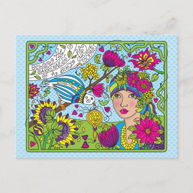 Cartão Postal Uma Vida Ocupada (Frente)