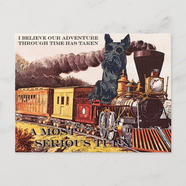 Cartão Postal "Uma virada muito séria" (Frente)