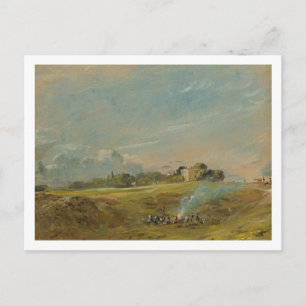Cartão Postal Uma visão de Hampstead Heath, com números à vol