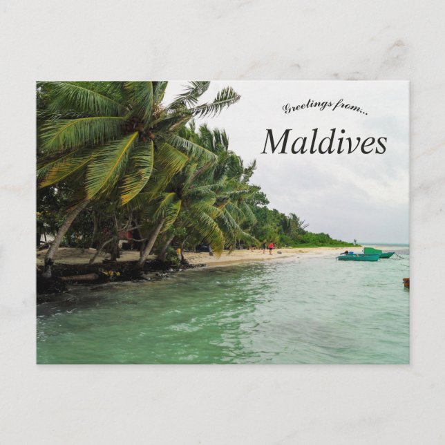 Cartão Postal Uma visão de Malé Maldives (Frente)