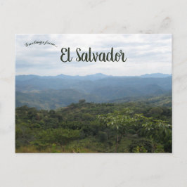 Cartão Postal Uma visão de montanha de Ilobasco, Cabañas El Salv