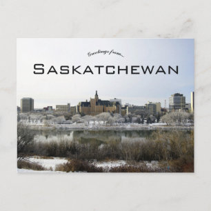 Cartão Postal Uma Visão de Saskatoon Saskatchewan
