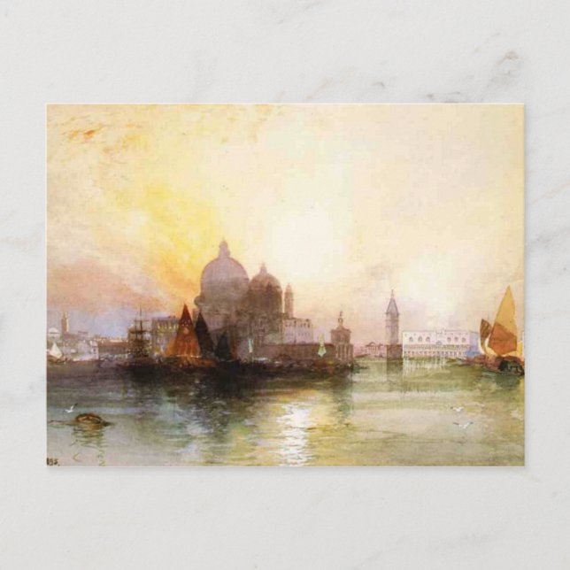 Cartão Postal Uma Visão de Veneza (Frente)