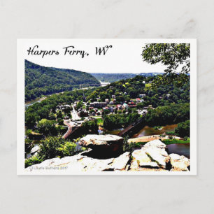 Cartão Postal Uma visão do moderno Harpers Ferry